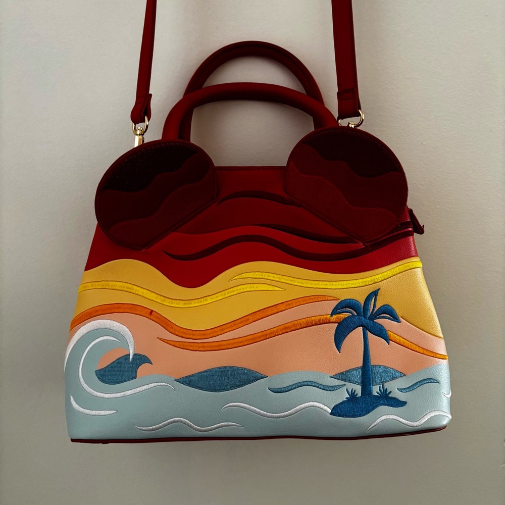 Our Universe Disney Mickey Mouse Sunset Ears Crossbody Bag Box Lunch Exclusive - Picture 2 of 14